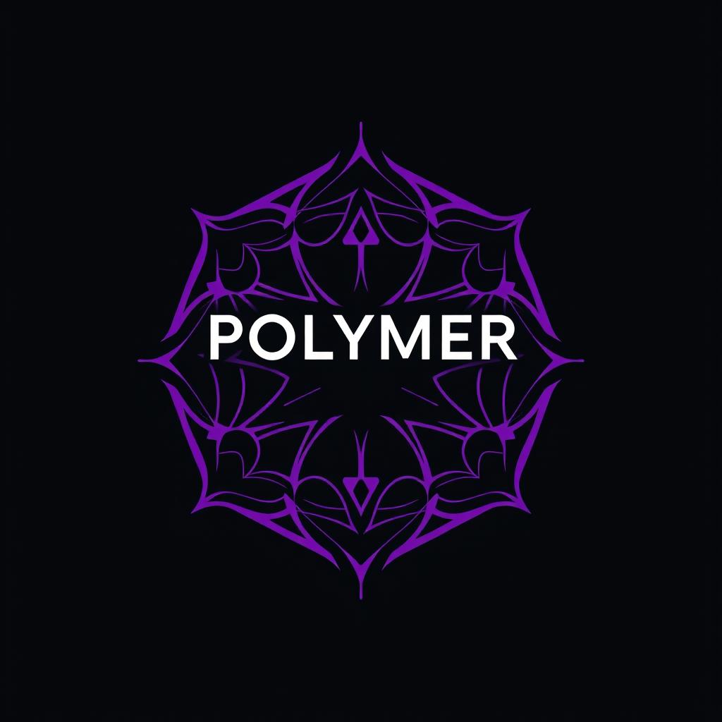 A sophisticated and futuristic logo design for a Polymer Engineering Research Group