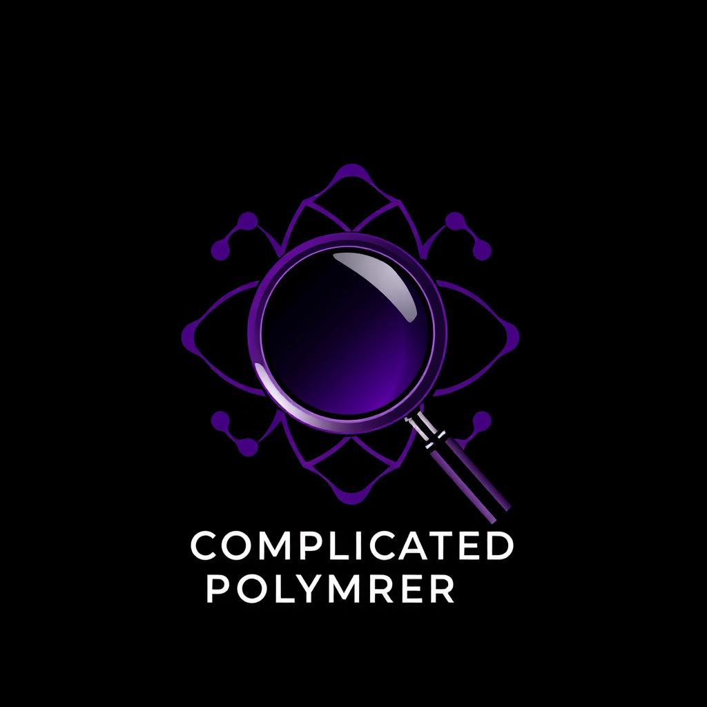 A sophisticated and intricate logo design for a Complicated Polymer research group