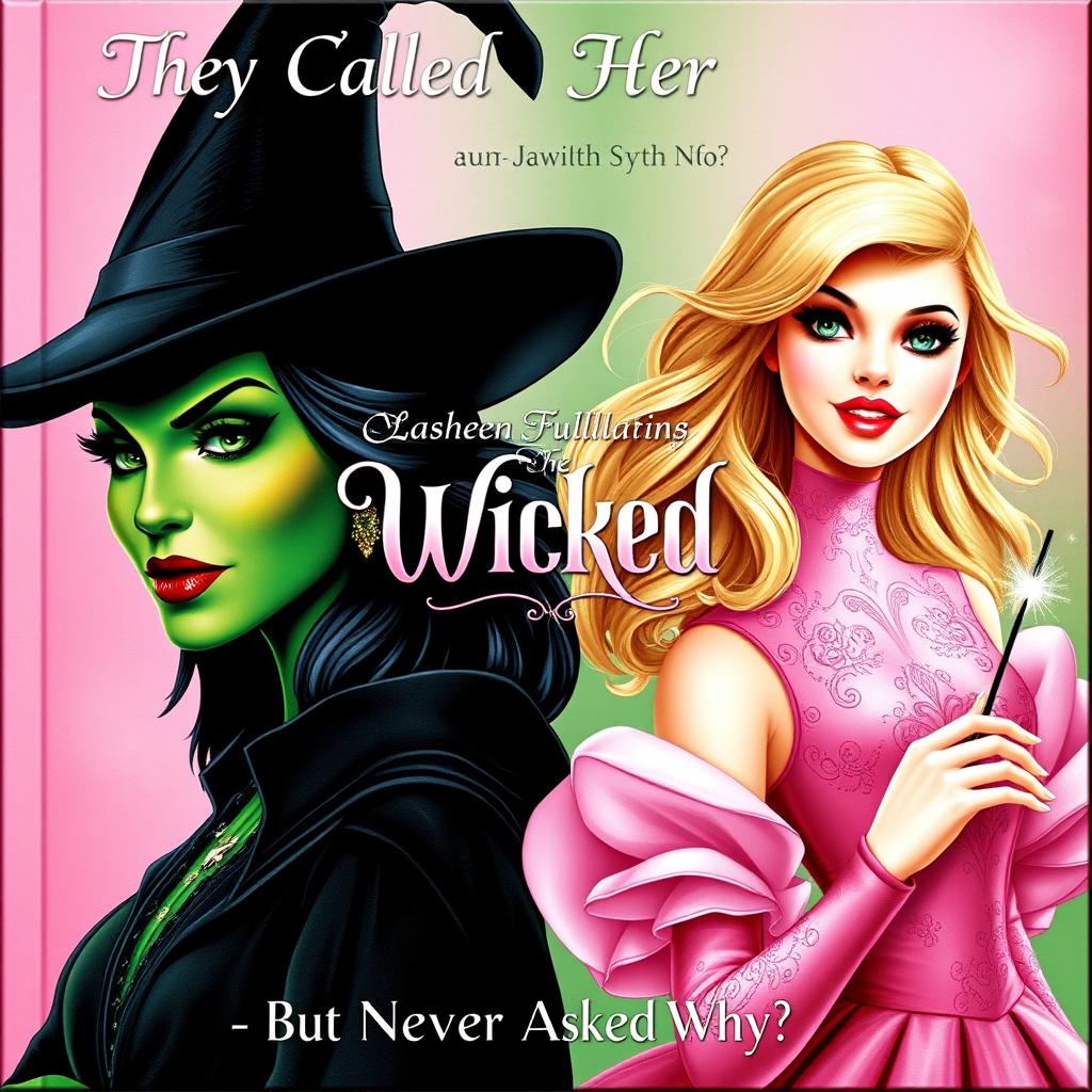 A realistic and captivating cover illustration divided into two halves, featuring a green side and a pink side