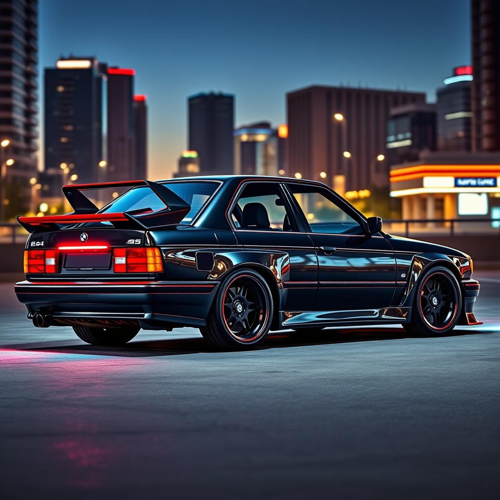Sleek & Aggressive BMW E34 M5: A Modern Masterpiece