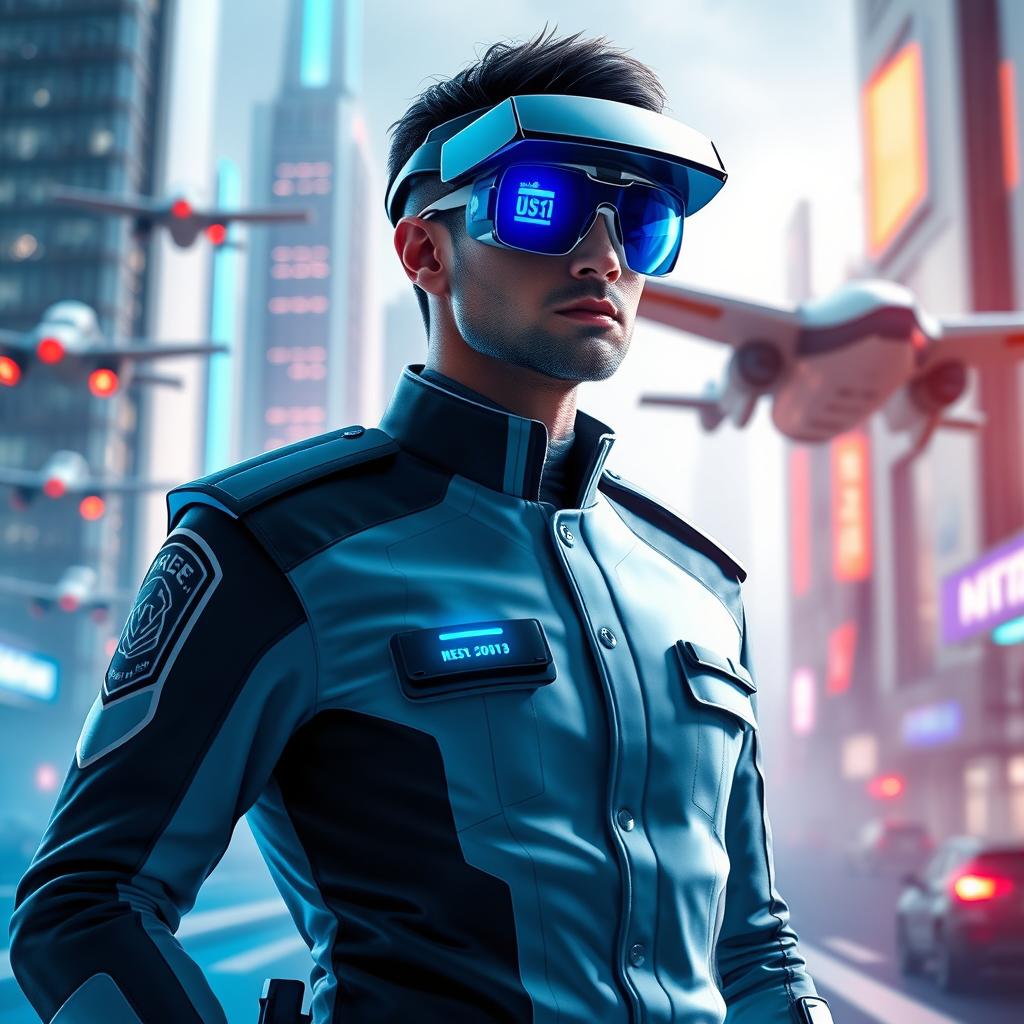 Futuristic Police Officer: Vision of Future Justice