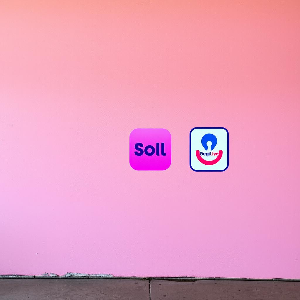 An artistic representation of a wall painted in soft pink and purple tones