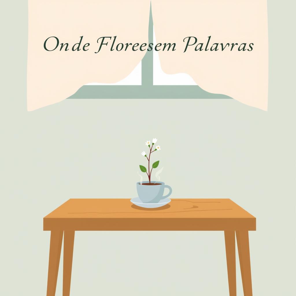 A minimalist and introspective cover design that conveys a sense of quietness and subtle connection between characters