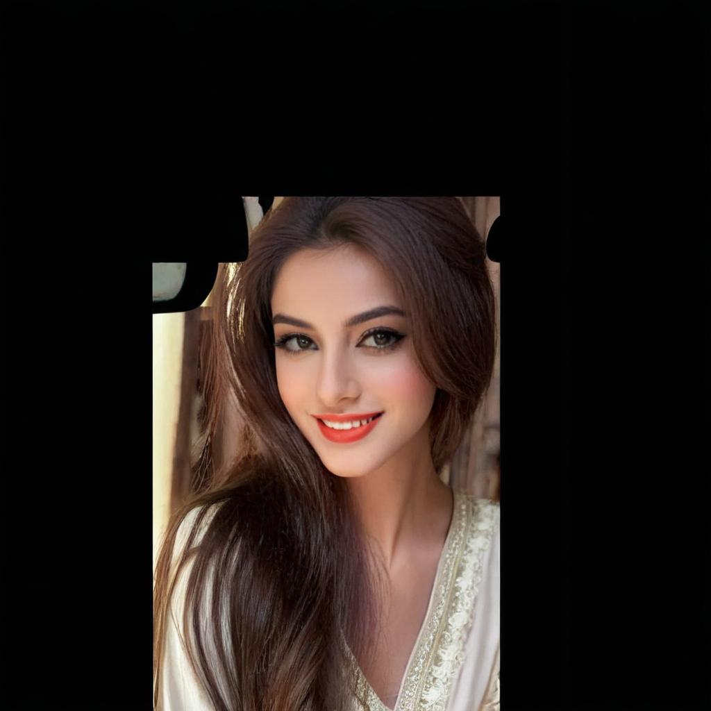 A 25-year-old Yemeni woman, slim face, fair skin with a warm undertone, deep hazel eyes with a thoughtful gaze, medium-length wavy brown hair falling naturally on her shoulders, soft and delicate facial features, a subtle serene smile, wearing minimal makeup. She stands in front of an ornate vintage mirror with intricate wooden carvings, dressed in an elegant traditional Yemeni embroidered dress (like a "thobe" or "balto") in navy blue and gold tones. The room has warm lighting with soft sunlight filtering through a window, creating a peaceful atmosphere. High-detail realistic portrait, 8K resolution, cinematic style.