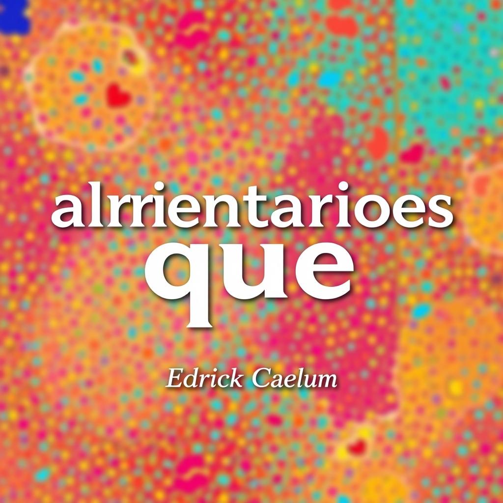 A vibrant and eye-catching clickbait thumbnail design featuring the title 'alimentarios que' prominently centered and in bold typography