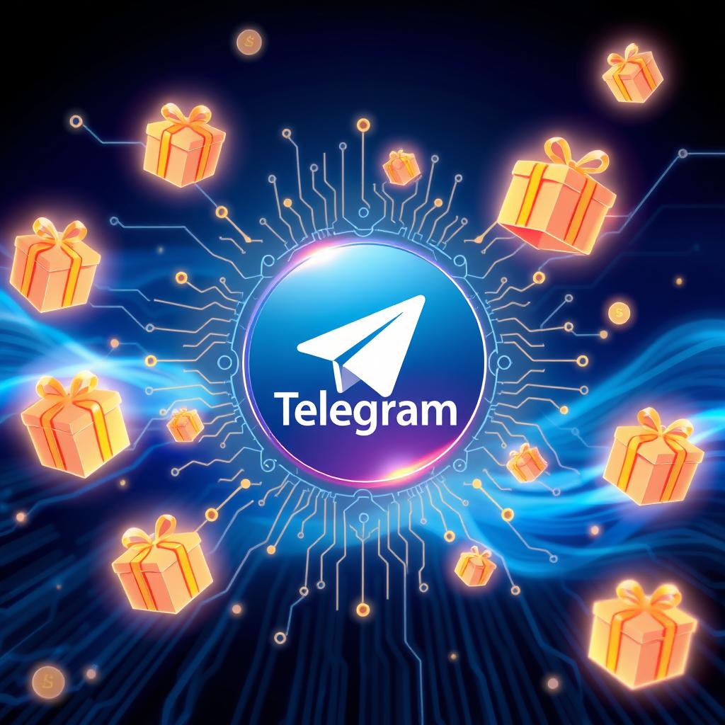 A visually striking illustration of a Telegram gift NFT, inspired by the TonneL relayer concept