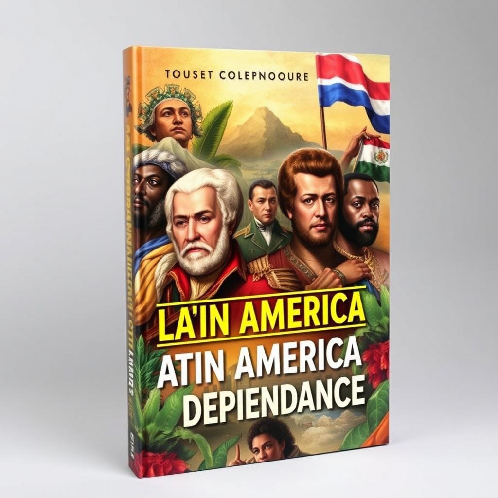A visually striking book cover illustrating the main figures of Latin American and Caribbean independence
