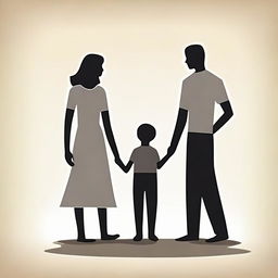 Generate an illustrative picture symbolizing the human values of empathy and respect, demonstrating how these values foster improved relationships within family or society through understanding and mutual fulfilment.