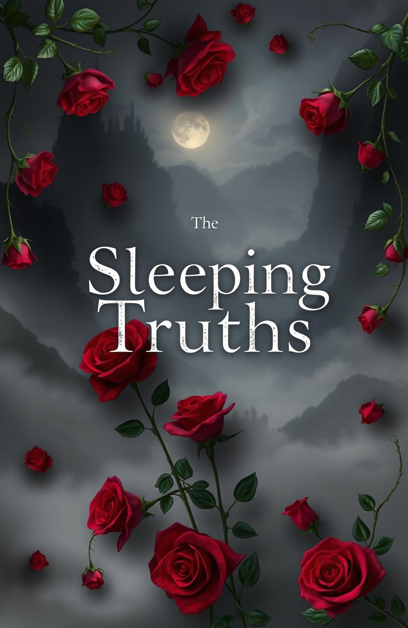 A mesmerizing, enchanting scene that combines elements of Sleeping Beauty and Shadowhunters aesthetics
