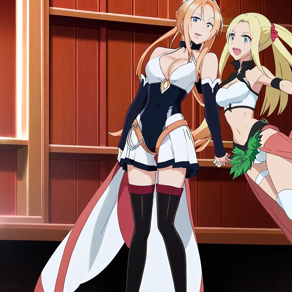 Anime Dominance: Intense Interactions Between Bold Redhead Priscila Re Zero and Submissive Blond Lilian Re zero