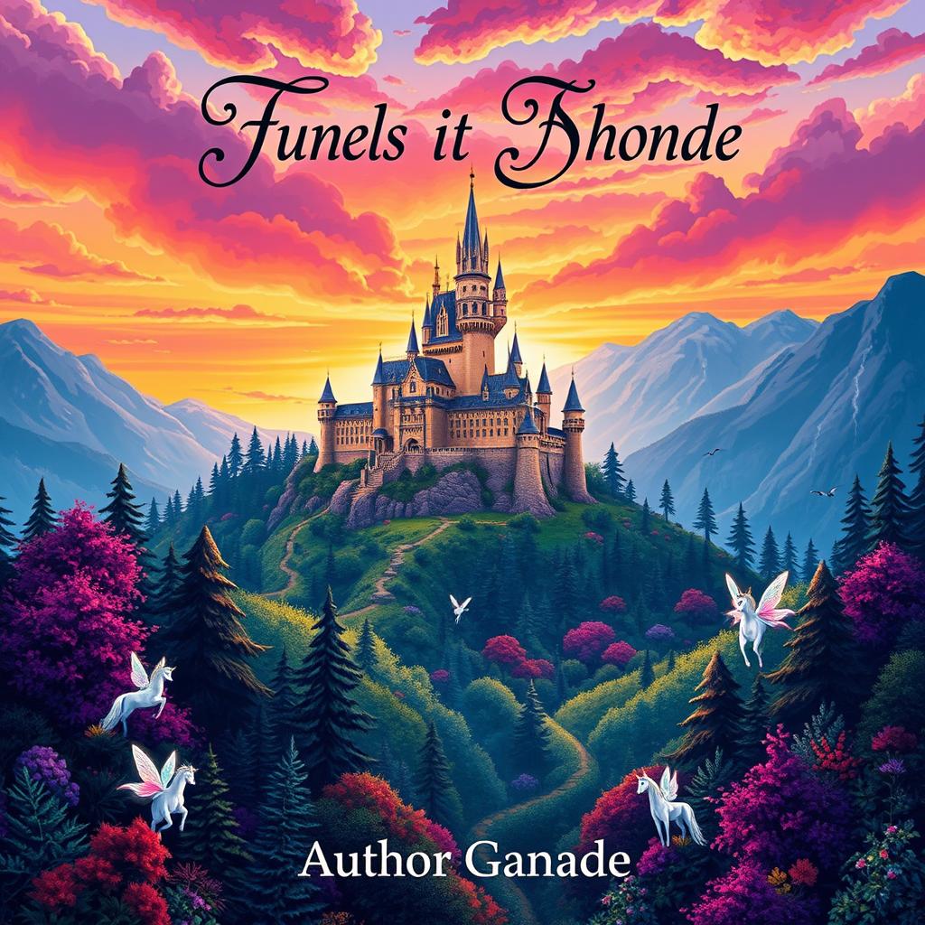 A vibrant and eye-catching eBook cover featuring a fantastical landscape