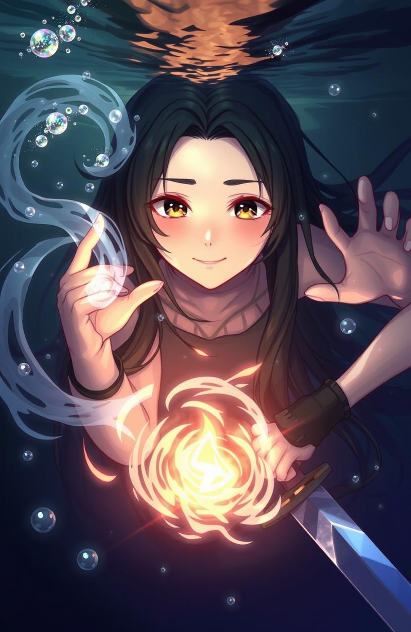 Enchanting Underwater Magic: A Heroine's Descent