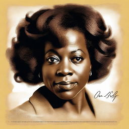 A high-quality digital art poster features a close-up of Viola Davis as Aibileen Clark, holding a baby and staring directly at the viewer