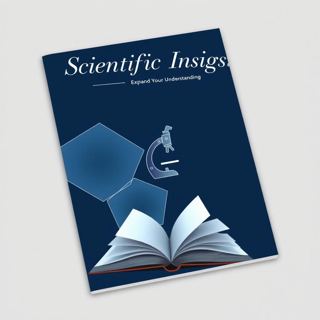A professional and sophisticated cover design for a section dedicated to scientific articles in a variety of courses