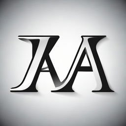 A high contrast, black and white vector-style illustration of the initials 'A' and 'Z' overlapping on a white background. Use a simple, flat design and line art style with no colors.