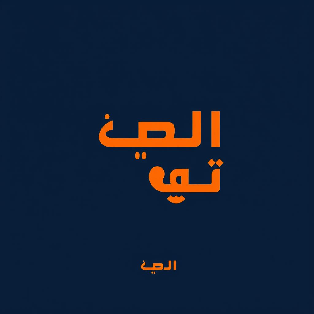 A logo design for 'الصفوة نت' written in connected Arabic calligraphy that forms a wifi signal shape, showcasing modern Arabic typography