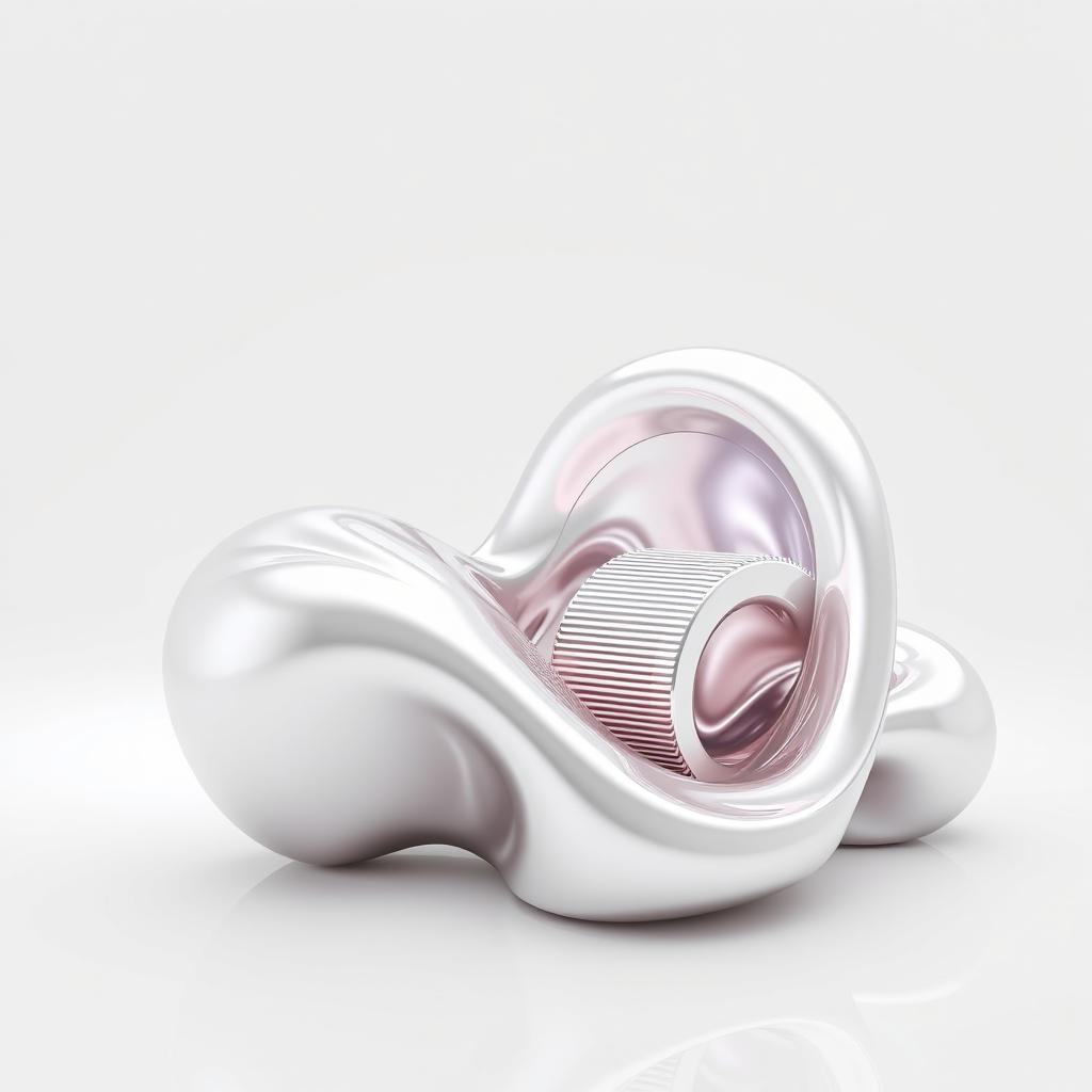 A meticulously designed 3D render on a clean white background