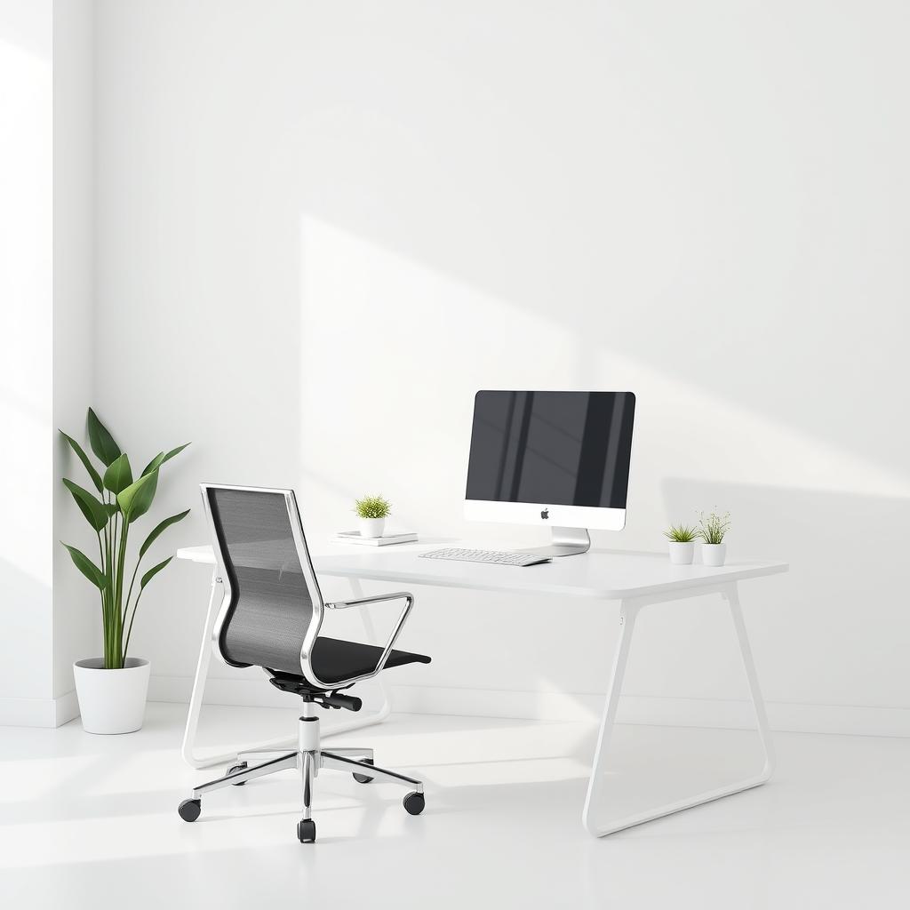 A minimalist office environment designed for the Uztelekom staff department website