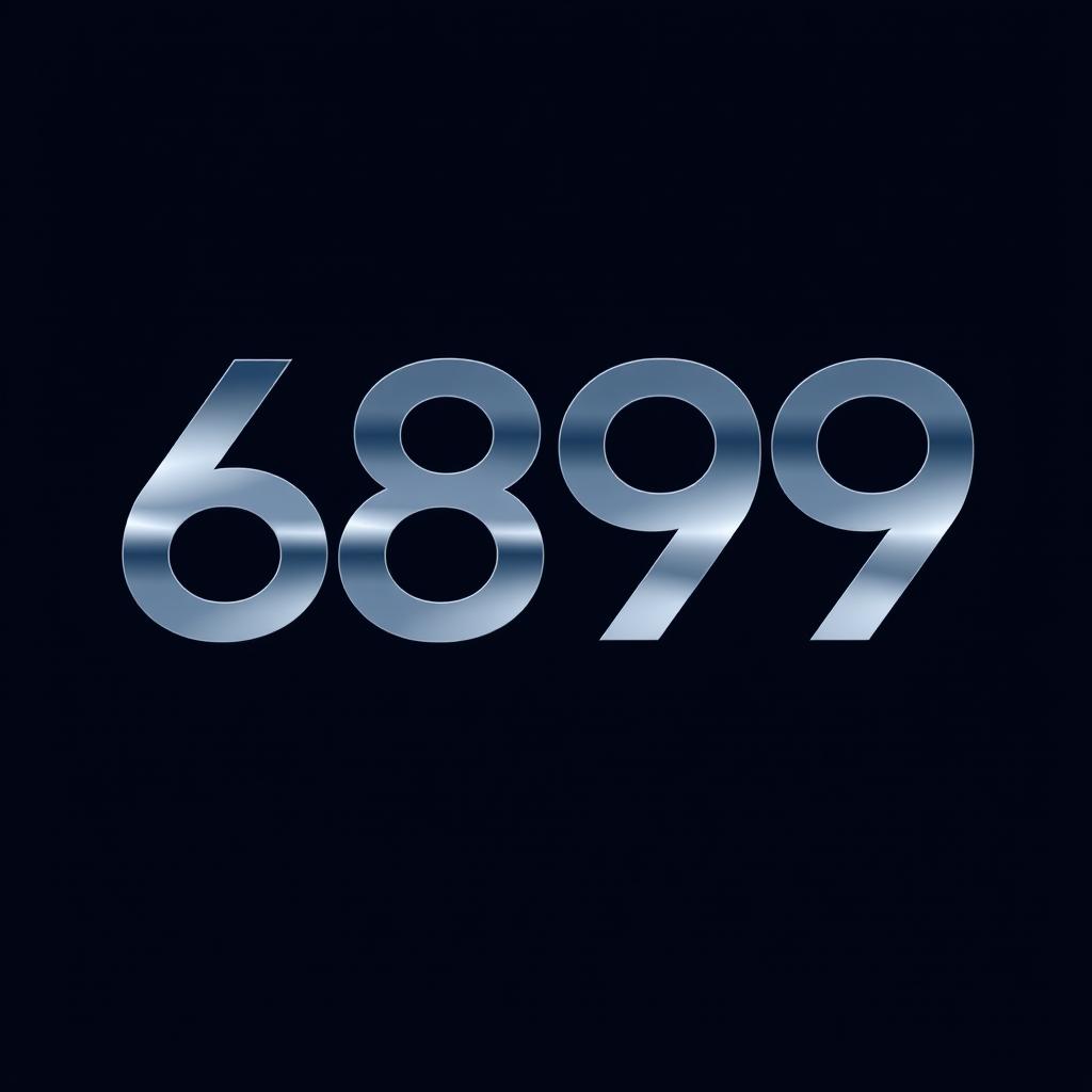 A sleek and modern logo design featuring the number 6899