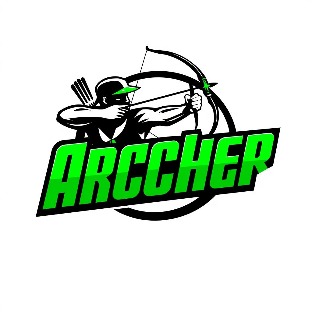 A dynamic and eye-catching logo design for a brand named 'Archer'