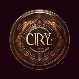 Craft a unique circular logo that encapsulates the text 'CNTRY LYR', ensuring varied design elements and typography for visual interest and avoiding repetition.