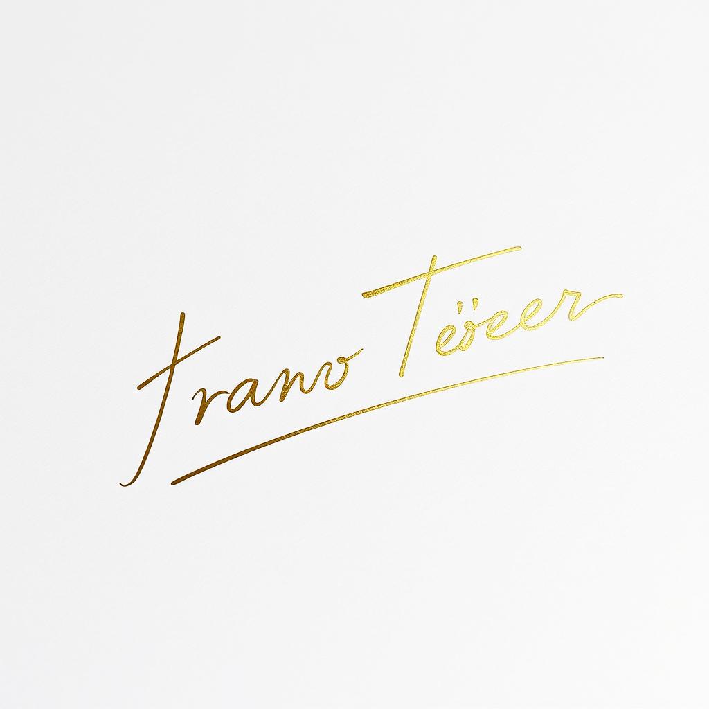 A beautiful and artistic rendition of the signature of Franco Töpfer, featuring elegant cursive lettering with flowing loops and graceful strokes