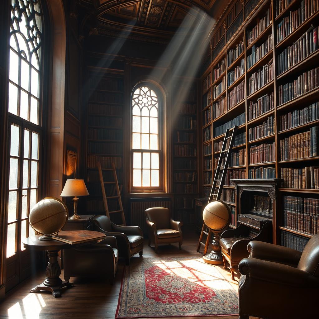 Explore a Cozy Vintage Library Interior | Idyllic Ideas