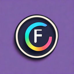 Design a logo featuring a stylized 'F' connected to an emblematic live streaming icon for a distinctive visual representation.