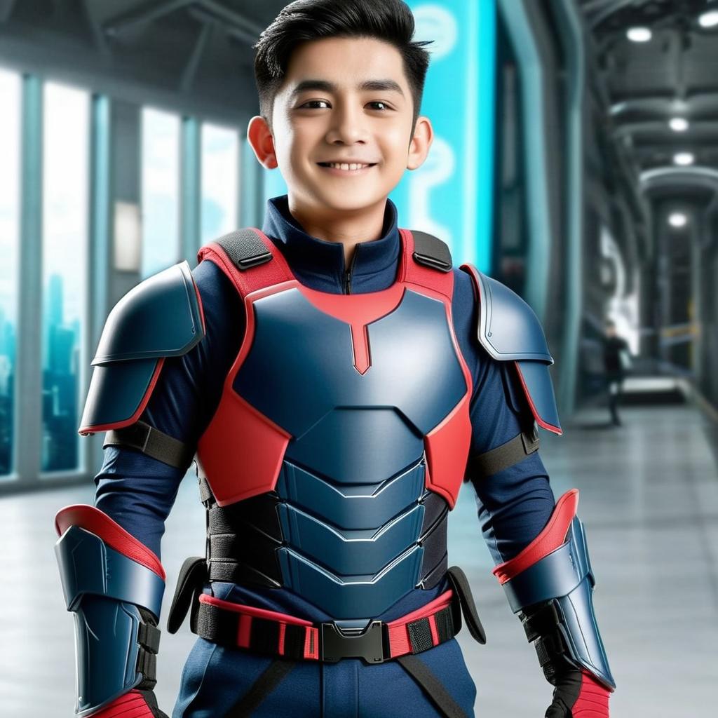 Duplicate full body armour to the real picture from animation photo