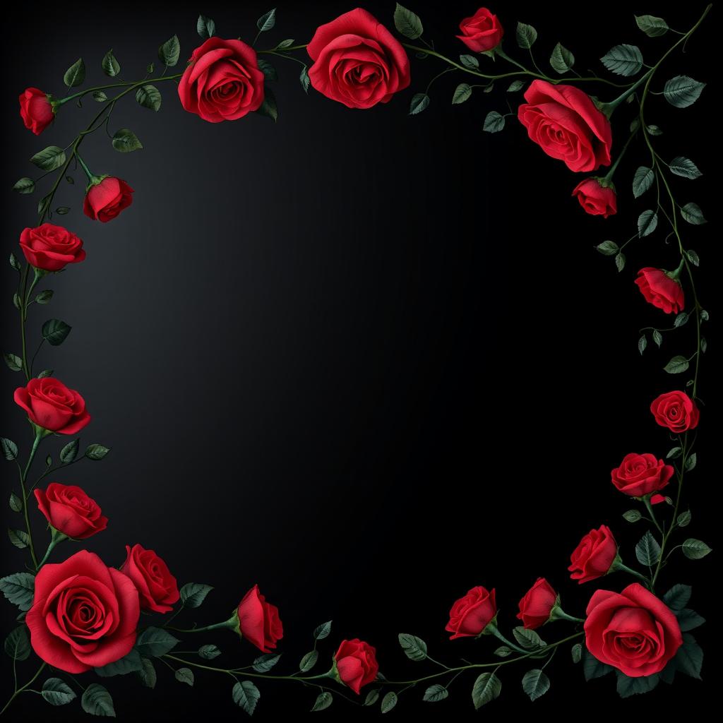 An elegant and striking image featuring a smooth black background gradient that transitions subtly from deep black to dark charcoal