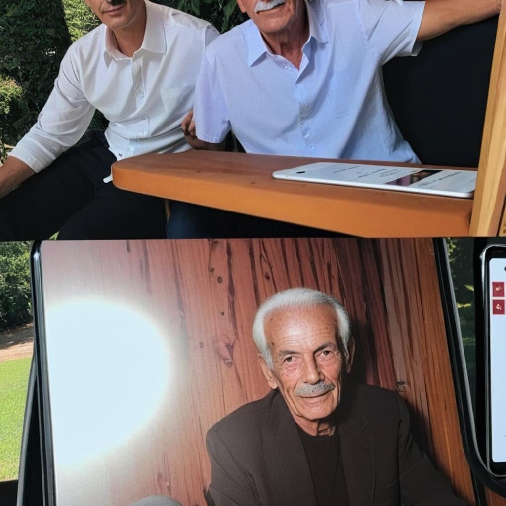 This two person sitting next to each other