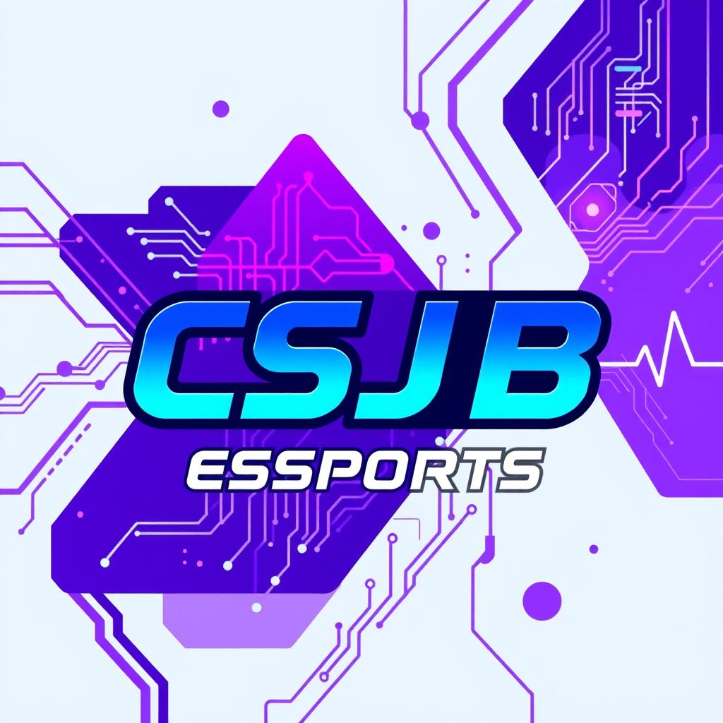 A vibrant esports poster logo for "CSJB Esports" with a medical theme