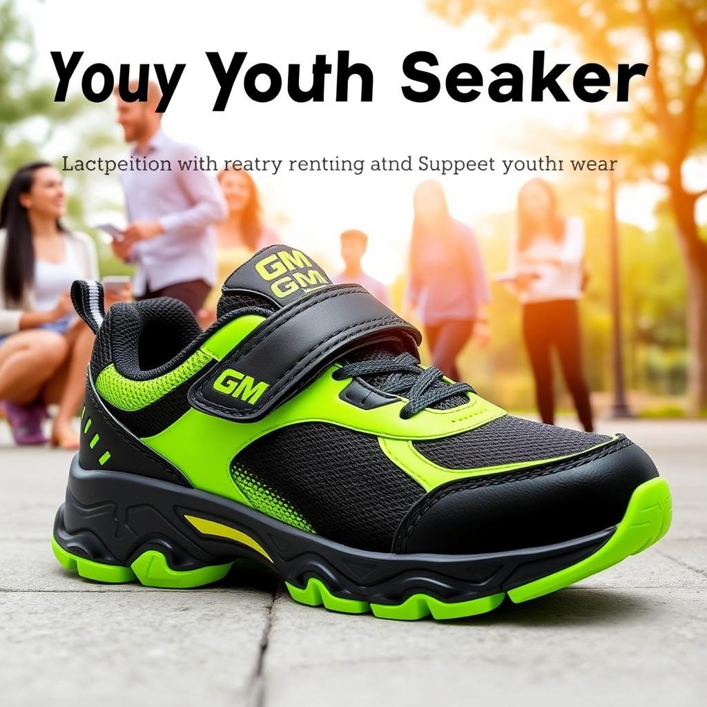 A trendy youth sneaker featuring a modern and dynamic design, perfect for young fashion enthusiasts