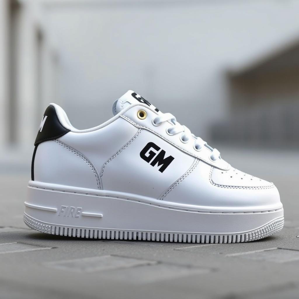 A sneaker design inspired by the classic look of the Force shoe, featuring a stylish and robust silhouette