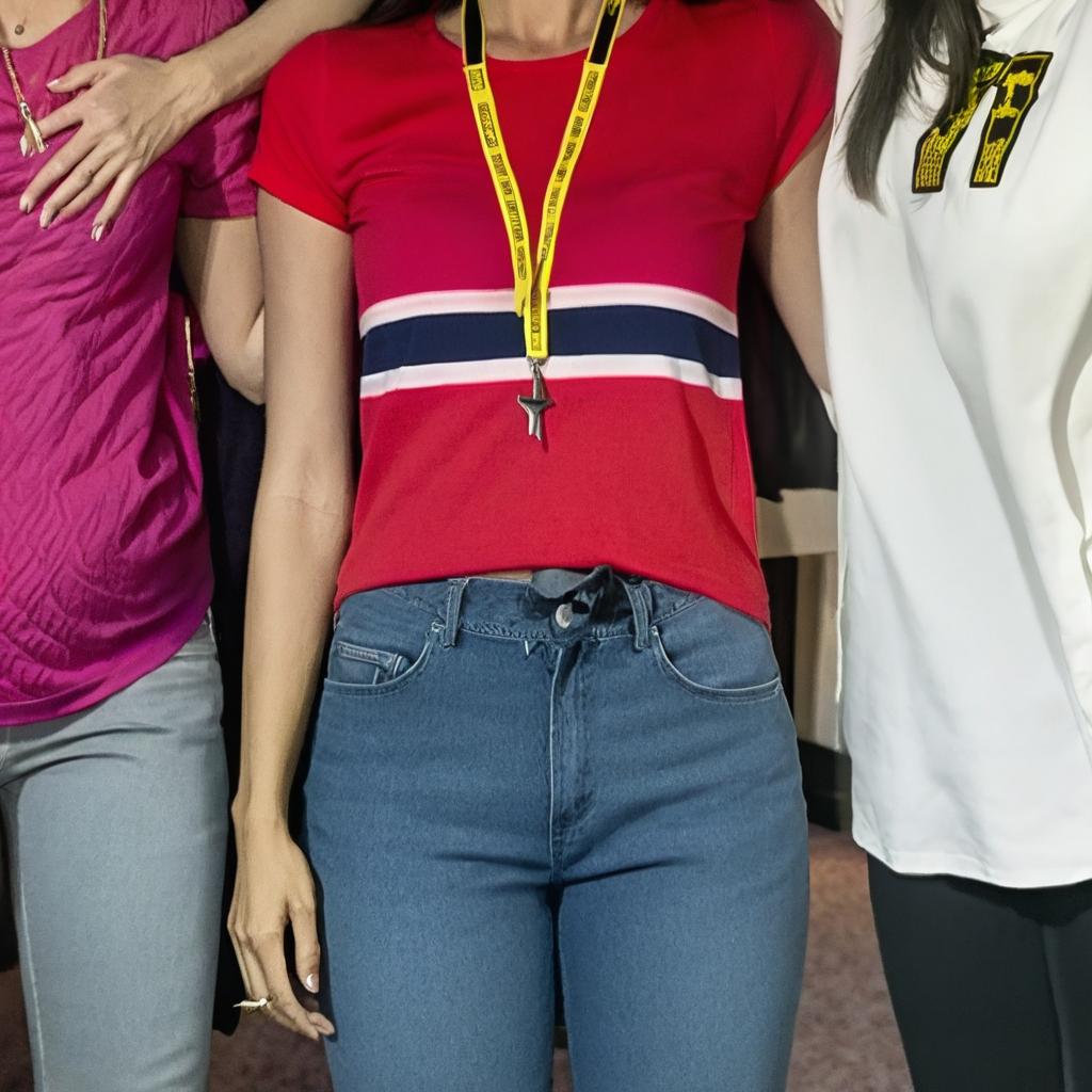 The one in the red shirt use my face. Creat an image that uses my face with a closeup shot looking down with a grunting face