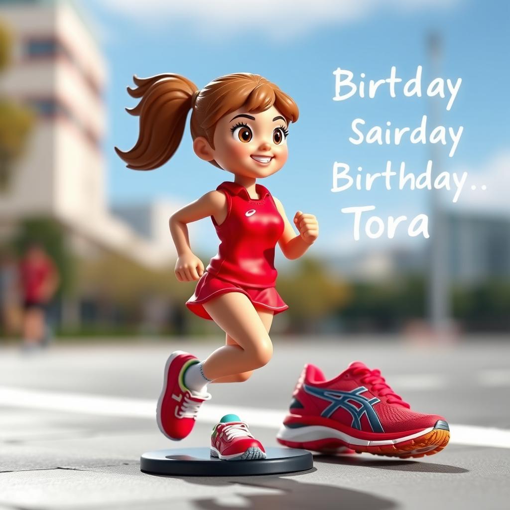 Create a birthday starter pack figure for a friend named Tora