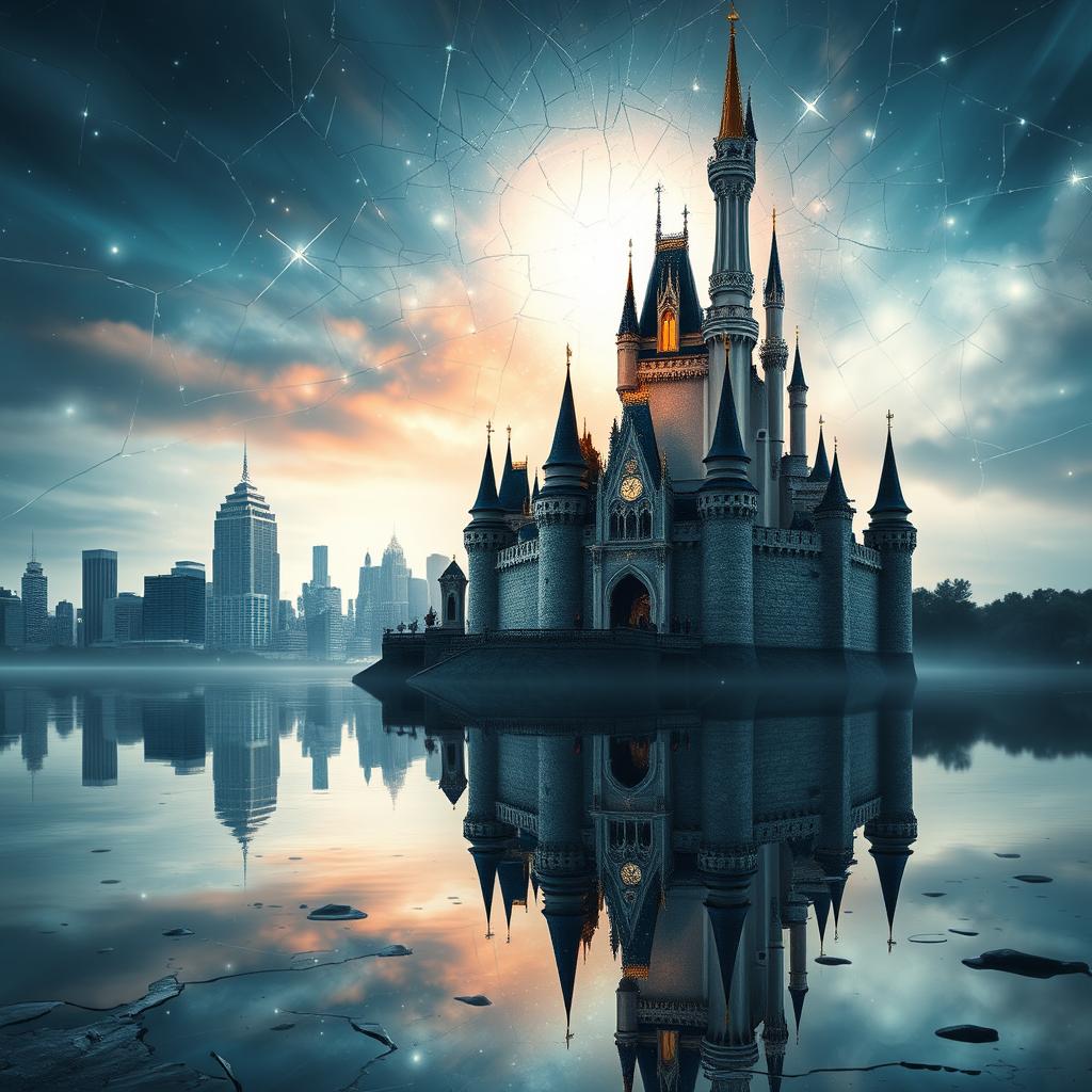 A magical and enchanted original castle inspired by Disney, with an enchanting atmosphere