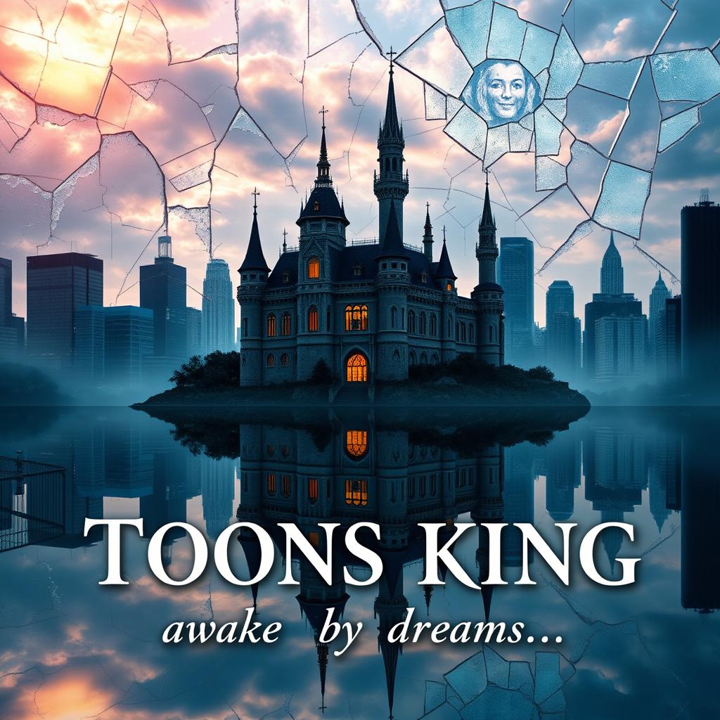 A captivating novel cover design featuring an enchanting and magical castle, inspired by the original enchanted castle theme
