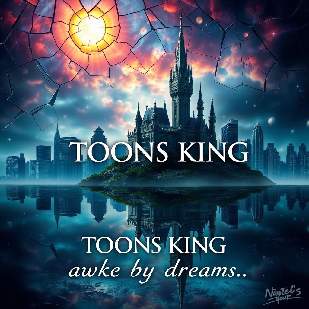A captivating fantasy novel cover depicting an enchanted, magical castle enveloped in a mysterious atmosphere