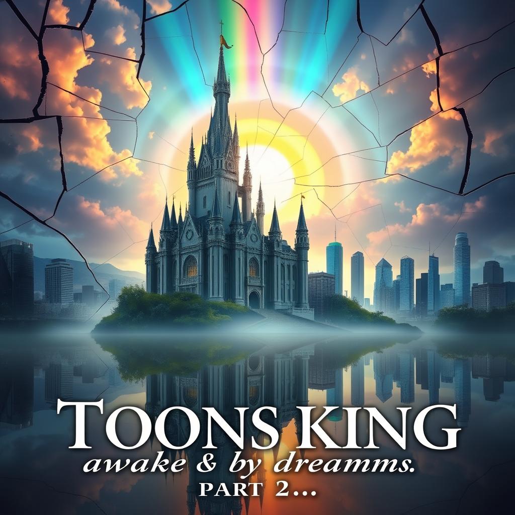 A captivating novel cover featuring an enchanted, original castle set against a mystical landscape