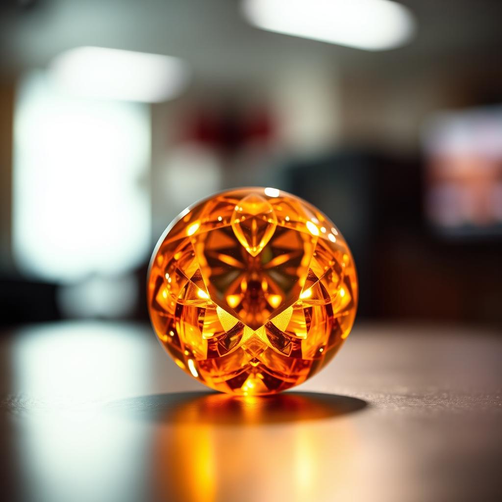 A high-resolution image showcasing an object in the center, perfectly illuminated, drawing the viewer's attention to its intricate details