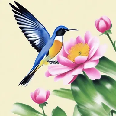 The brush strokes flowed anteriorly, creating a beautiful masterpiece.