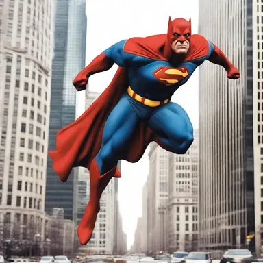The superhero soared anteriorly through the city, saving innocent lives.