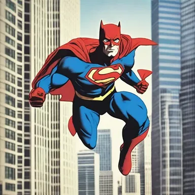 The superhero soared anteriorly through the city, saving innocent lives.