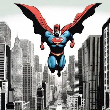 The superhero soared anteriorly through the city, saving innocent lives.