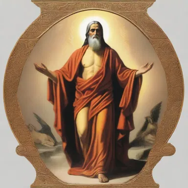 The god moved anteriorly, intervening in the mortal's affairs.