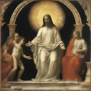 The god moved anteriorly, intervening in the mortal's affairs.