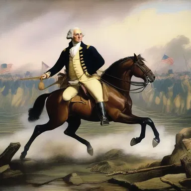 George Washington led his troops anteriorly across the Delaware River.