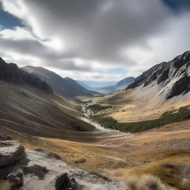 The camera panned anteriorly, revealing the breathtaking landscape.
