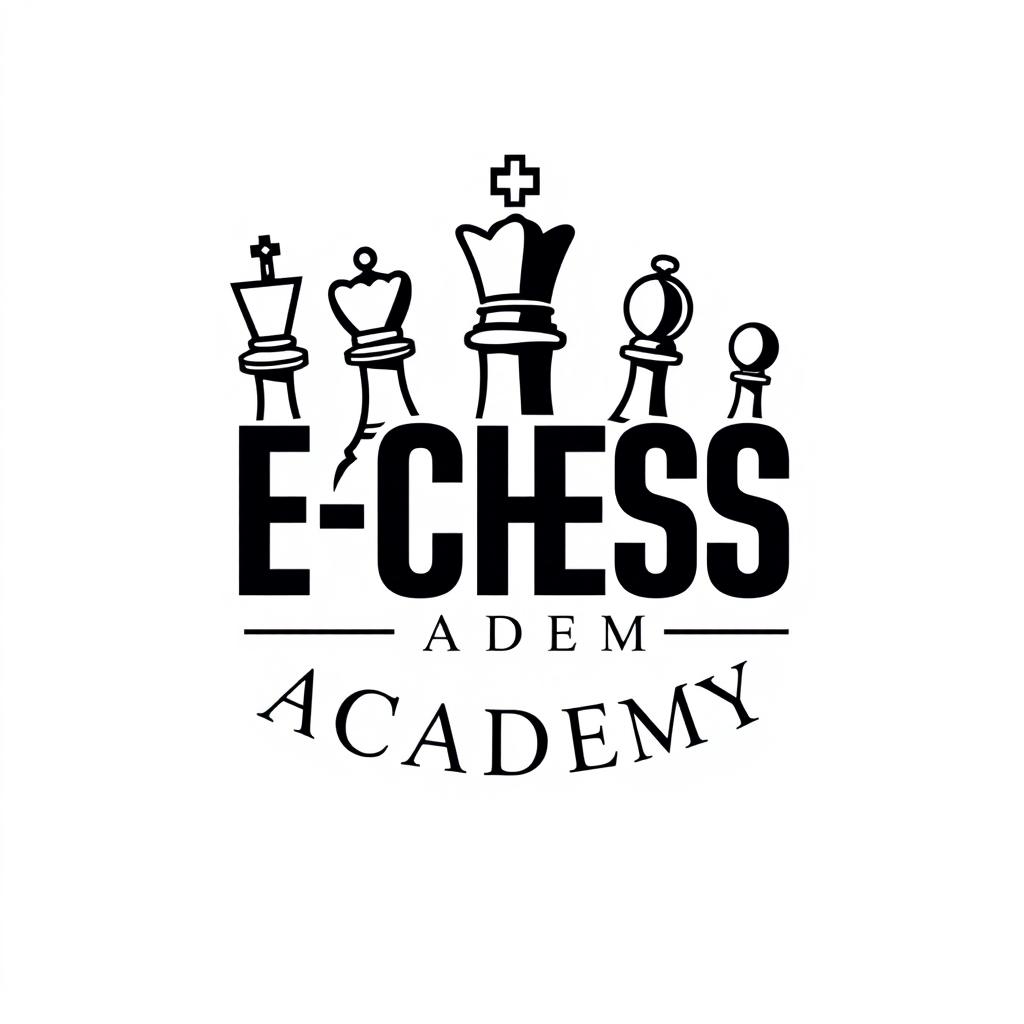 Elegant Logo Design for E-CHESS ACADEMY – A Visual Masterpiece
